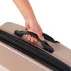 Air Canada Jasper 20" Hardside Carry-on Spinner Luggage  - Champagne-Fully lined interior includes a zippered divider, compression straps, a zippered mesh pocket, and 2 shoe pockets