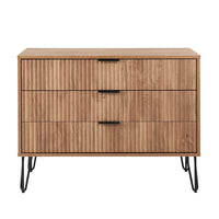 Manhattan Comfort DUMBO 35.19" Modern Dresser - Golden Brown-Modern-Contemporary with a taste of Glam - Dresser for Bedroom and Living Room Use.