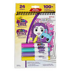 Crayola Colour & Erase Reusable Sticker Activity Pad - Gabby's Dollhouse-Features 12 Dual-Sided 6" x 8" Reusable Colouring Activity Pages, 4 Colour & Erase Washable Markers, and 6 Reusable Sticker Sheets including 100 Reusable Stickers