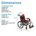 Journey So Lite C2 Ultra Lightweight Wheelchair - Black-Supports up to 250 lb for dependable daily use
