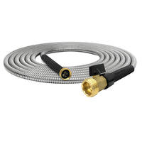 Bionic Steel Pro Metal Heavy Duty Garden Hose with Sprayer Nozzle - 50'-Provides 50' of reach for watering gardens, washing vehicles, and cleaning decks, patios, and driveways
