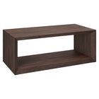Hudson&Canal Osmond 48"W Rectangular Coffee Table - Alder Brown-A modern contemporary design for your living room, den, and more