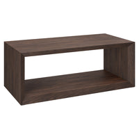 Hudson&Canal Osmond 48"W Rectangular Coffee Table - Alder Brown-A modern contemporary design for your living room, den, and more