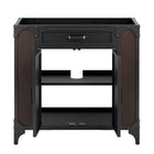 Modway Steamforge 36" Bathroom Vanity Cabinet - Black/Walnut-7