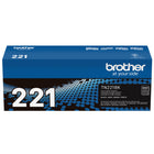 Brother TN221BK Standard-Yield Black Toner Cartridge-Black toner produces sharp, professional documents