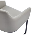 Manhattan Comfort Serena 23.03" Modern Leatherette Upholstered Dining Armchair - Light Grey - Set of 2-10