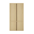 Manhattan Comfort Rivington 40" Modern 4-Shelf Bookcase Cabinet - Natural Oak-30 Day Limited Manufacturer's Warranty