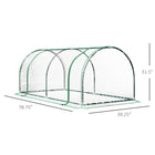 Outsunny 6' x 3' x 2.6' Mini Greenhouse for Plants with Zippered Doors- Roll-up zippered doors allow for easy access and well air ventilation     
 