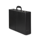 Bugatti Expandable Vinyl Attache Briefcase, 12-1/2" x 17", 4"-5" Depth, Black-1-year manufacturer’s limited warranty on manufacturer defects (details with product).