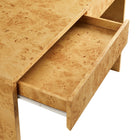 Modway Hudson 46.9" 2-Drawer Burl Wood Desk - Natural-7