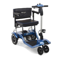 Journey So Lite Folding Power Scooter - Blue-Lightweight folding power scooter design supports portable everyday mobility