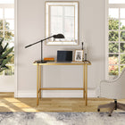 Hudson&Canal Dexter 23.25" Tall Boom Arm Table Lamp with Metal Shade - Blackened Bronze/Blackened Bronze-Rated for one 60W incandescent bulb - 9W LED bulb, 13W fluorescent (CFL) bulb, or 9W self-ballasted LED bulb, E26-base bulb, Bulb not included