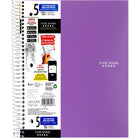 Five Star 5-Subject Premium Notebook With Perforated Pages, 11" x 8-1/2", Assorted Colours, 400 Pages-400 Pages hold class notes on 5 different subjects in one convenient place