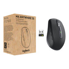 Logitech MX Anywhere 3S Wireless Mouse for Business - Graphite-Quiet Click technology, MagSpeed wheel scrolling