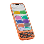 Clicks Keyboard Phone Case for iPhone 16 Pro Max - Spice-Take action with access to iOS Shortcuts and voice input at the push of a button.
