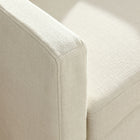 Modway Serene Fabric Slipcovered Swivel Armchair - Salt-Assembly Required