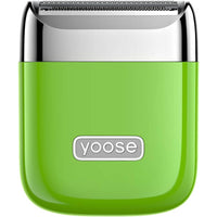 Yoose Nano Rotary Portable Electric Shaver - Green-Compact and portable design: Pocket-sized and lightweight, it fits effortlessly into your purse or travel bag for smooth skin on the go