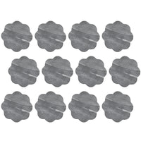 Maxwell & Williams Coaster Collective Scallop Charcoal Grey Marble Coaster - 12 Pack-Made of Heat Resistant Ceramic
