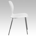 Flash Furniture HERCULES Series Stack Chair - White-White Plastic Seat and Back