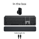 Logitech MX Keys S Combo for Mac - Wireless Keyboard & Mouse with Palm Rest, Backlit Keyboard, Fast Scroll - Space Grey-10