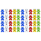 Pencil Grip Magnet Man Magnetic Clip - Assorted Colors - Set of 40-Attach to filing cabinets, refrigerators and any other magnetic surface