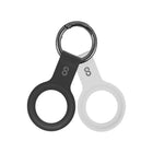 Logiix Silicone Tag for Airtag 2 Pack - White And Black-Lightweight and protective silicone case for your Apple AirTags (2021)