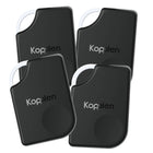 Kopplen OmniTag Essential Locator Item Tracker with Apple FindMy - Black- 4 Pack-The versatile tracker easily attaches to everyday items like keys, bags, and luggage, allowing you to monitor their location using the Apple Find My app. With precise tracking capabilities, it provides audible alerts to guide you directly to your misplaced essentials