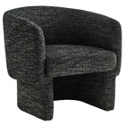 Modway Muse Boucle Fabric Barrel Accent Chair - Charcoal-Dense Foam Padding