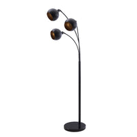 Monarch Specialties 9648 71"H Floor Lamp - Black Metal/Contemporary-This 71"H floor lamp features a chic black metal finish that blends effortlessly with any decor, making it a versatile accent for living rooms, bedrooms, or offices
