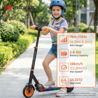 Gyrocopters Flash KidZ Electric Scooter for Kids - Speed 19 kmph - Range 11 km - LED Lights - Orange-Features bright LED lights with five selectable colours to make every ride unique and visible