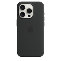 Apple iPhone 15 Pro Max Silicone Case Magsafe - Black - MT1M3ZM/A-For use with Apple iPhone 15 Pro Max