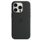Apple - Etui en silicone avec Magsafe pour iPhone 15 Pro Max - Noir - MT1M3ZM/A-Conçu pour Apple iPhone 15 Pro Max
