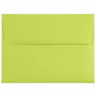 JAM Paper A6 Coloured Invitation Envelopes - 4.75 x 6.5 - Ultra Lime Green - 50 Pack-These envelopes are perfect to use for sending invitations, greeting cards, RSVP's, thank you cards, gifts for birthdays, graduations, holidays and more
