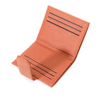 Champs Iconic Snap Cardholder - Tan-Back zip pocket