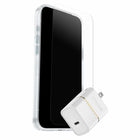 OtterBox Protection+Power Kit (Symmetry Clear Compatible with MagSafe with Glass + Wall Charger 30W) for iPhone 17 Pro Max - Clear-Symmetry Clear MagSafe Case