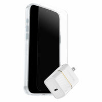 OtterBox Protection+Power Kit (Symmetry Clear Compatible with MagSafe with Glass + Wall Charger 30W) for iPhone 17 Pro Max - Clear-Symmetry Clear MagSafe Case