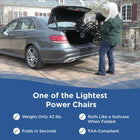 Journey Air 2026 Lightweight Folding Power Wheelchair - Black-Compact design makes it easier to transport in vehicles and store at home