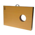 Triumph Tournament Cornhole Set - Brown-PORTABLE PLAY: Cornhole boards feature foldable wooden legs to set up and play anywhere