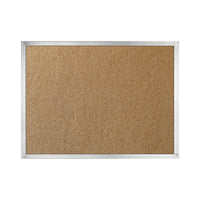 Staples Economy Cork Bulletin Board with Aluminum Frame - 18" x 24"-Durable construction