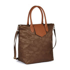 Karla Hanson Millie Women's Rose Print Foldable Shopping Bag - Brown-40W x 40H x 17D cm