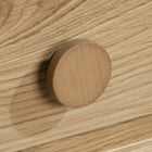 Sauder Hillmont Farm L-Desk - Timber Oak-Cord management includes two desktop grommets to keep cables organized