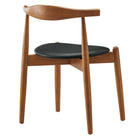 Modway Stalwart Dining Side Chairs - Dark Walnut/Black - 2 Pack-9