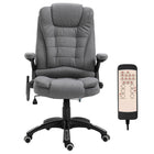 Vinsetto Massage Office Chair with 6-Point Vibration - Grey-6 vibration massage points to relax your body