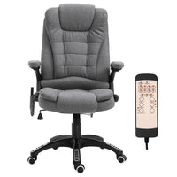 Vinsetto Massage Office Chair with 6-Point Vibration - Grey-6 vibration massage points to relax your body