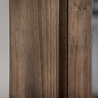 HOMCOM Farmhouse Full Length Mirror - 23.6" W x 59.1" H - Brown-Material: MDF, Glass, Fir Wood 