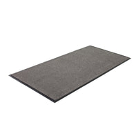 Edgewood Poly-Tuft Light Traffic Indoor Wiper Mat - 3' W x 5' L - Charcoal-Light Traffic