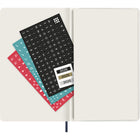 Moleskine 2026 Classic 12-Month Weekly Large Soft Cover Planner - 5" x 8.25" - Sapphire-Stickers to customise your plans and year stickers for the spine 