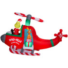 GEMMY Airblown Inflatable Christmas Animated Grinch in Helicopter with Spinning Propellers-Propellers spin