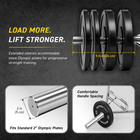 MotionGrey Olympic Hex Trap Bar for Deadlifts and Strength Training - 140 cm - Silver-Weight lb: 50.7