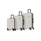 Swiss Mobility SEA 3-Piece Hardside Luggage Set - Oatmilk-Double 360-degree spinner wheels for smooth & quiet rolling